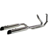 KHROME WERKS 2-into-1-into-2 Dominator-SR Exhaust System - Chrome - Without End Caps - Twin Cam Touring 200630-SR