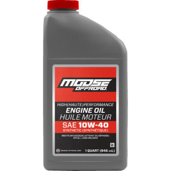 MOOSE RACING Synthetic Engine Oil - 10W40 - 1 US quart 219380