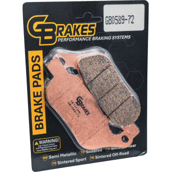 GBRAKES Brake Pad - HH Sintered GB0589-72