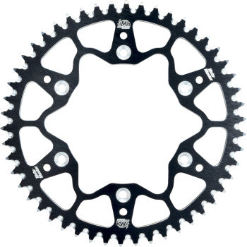 MOTO-MASTER 7075 Aluminum Rear Sprocket - 52 Tooth - Black 620072252