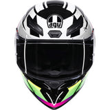 AGV Helmet K1 S Punkpulse Black/Purple/Lime Md 2118394018-071-M