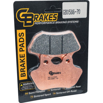 GBRAKES Brake Pad - Sintered - Front/Rear GB0586-70