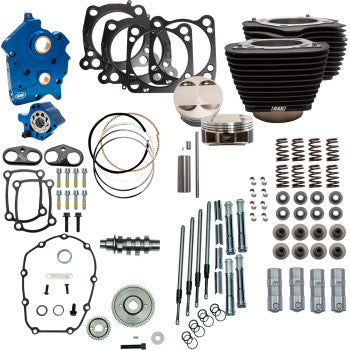 S&S CYCLE Power Pack - 4.500" Stroke - Oil Cooled - Black w/o Highlights - M8 310-1106C