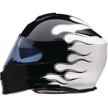 Z1R Solaris 2.0 Modular Helmet - Flame - Black/White - XS 0100-2658