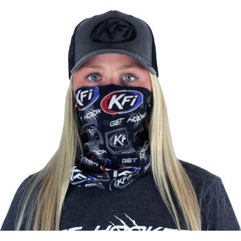 KFI PRODUCTS Face Mask with KFI Logos - Black FM-BLK