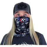 KFI PRODUCTS Face Mask with KFI Logos - Black FM-BLK