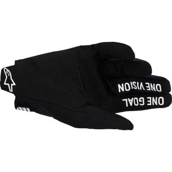 ALPINESTARS Radar Pro Gloves - Black/White - Small 3560325-12-S