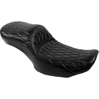LE PERA Maverick Daddy Long Legs Seat - Without Backrest - Diamond Stitched - FLH/FLT '23-'24 LV-957DLDM