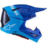 ALPINESTARS Supertech M10 Helmet - Flood - MIPS® - Blue/Black Carbon - 2XL 8301023-7282-XXL