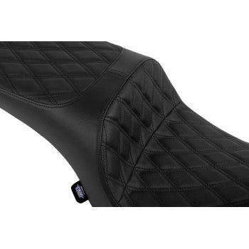 DRAG SPECIALTIES SEATS Freedom Seat - Vinyl - Double Diamond Black Stitch - Challenger '20-'25/Chieftain '25 0810-2472