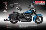 HARLEY SOFTAIL 2.5" SLIP-ONS 2018-PRESENT *FITS FREEDOM HEADERS ONLY* BUNDLE