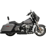 KHROME WERKS 2-into-1-into-2 Dominator-SR Exhaust System - Black - Without End Caps - M8 Touring 200810A-SR
