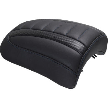 MUSTANG Padded Passenger Seat Cowl - Double Diamond - Sky Blue Stitch - FLT/FLH '23-'25 88611SB