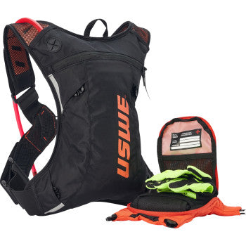 USWE Moto Hydration Pack - 3L - Factory Orange/Black 2033438