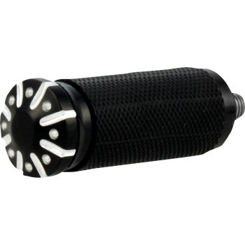 BURLY BRAND Toe Peg Burly Hawk Universal Billet Black Machined B13-1120BM