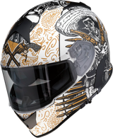Z1R Warrant Helmet - Sombrero - White/Gold - Medium 0101-14166