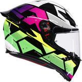 AGV Helmet K1 S Punkpulse Black/Purple/Lime Md 2118394018-071-M