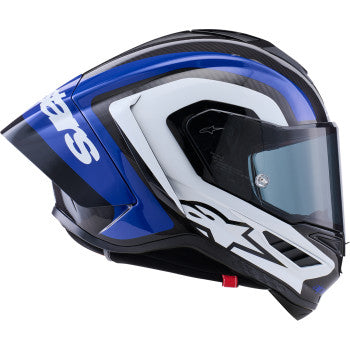 ALPINESTARS  Supretech R10 Helmet - 22.06 - Arius - Gloss Black/White/Blue - XS 8203926-1647-XS