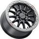 RACELINE WHEELS Wheel - Alpha - Front/Rear - Black/with Gun Metal Ring - 17x7 - 4/156 - +25 mm A14BG-77056+25