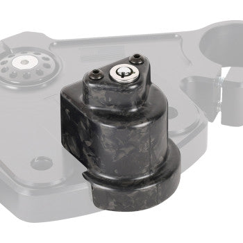 THRASHIN SUPPLY CO. Cover Steering Lock - Matte Forged Carbon Fiber TSC-3033-1