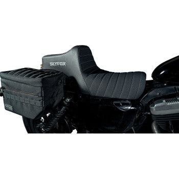 SLYFOX Highnoon Seat - Vinyl - Classic Stitch - Silver Logo - XL 4709B-SlyFox