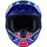 ALPINESTARS SM7 Helmet - Cast - Gloss/Blue/Pink/Yellow Fluo - 2XL 8302626-7254-XXL