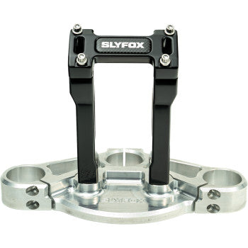 SLYFOX Handlebar Riser Kit - Straight - 1-1/8" Clamping - 6" Rise - Black SF-1003-06-B