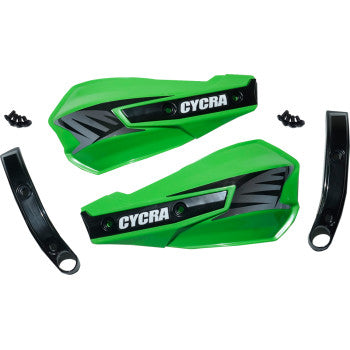 CYCRA Replacement Vortex Handshields w/ Abrasion Guards - Green 1CYC-1029-72