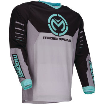 MOOSE RACING Qualifier® Jersey - Gray/Teal - 5XL 2910-8190