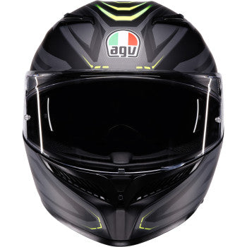 IN STOCK OPEN BOX  AGV Helmet K3 Syth Matte Black/Yellow Fluo Md 2118381004-026-M