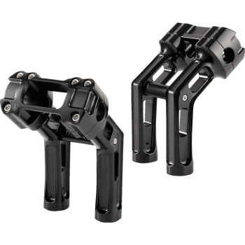 ARLEN NESS Method Wayback Risers - 7" - Softail - Black 0602-1655