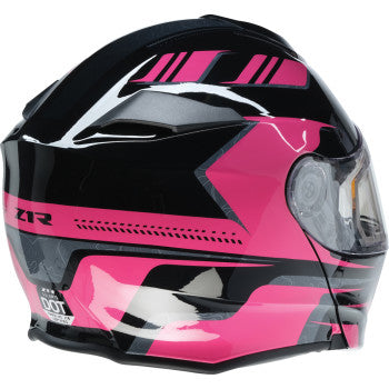 Z1R Solaris 2.0 Helmet - First Tracks - Electric - Dual Pane - Black/Pink - Large 0120-0846