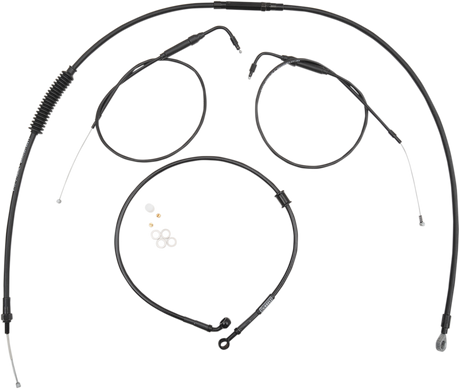 BURLY BRAND Handlebar Cable And Brake Line Kit - Clubman Handlebars B30-1098