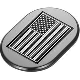 FIGURATI DESIGNS Antenna Cover - Right Rear Fender - Contrast Cut American Flag - Black FD26-AC-BLK-RT