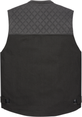 ICON Chamonix Denim Vest - Black - Large 2830-0554