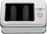 FIGURATI DESIGNS Docking Hardware Covers - American Flag - Long - Black FD21-DC-2545-BK