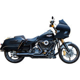 S&S CYCLE 2-into-1 Qualifier Exhaust System - Race Only - Guardian Black  550-1109