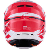 ALPINESTARS SM7 Helmet - Deed - Gloss Red/Black/White - 2XL 8302426-3139-XXL