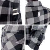 GERBING HEATED CLOTHING 7 V Battery Heated Flannel Shirt - Gray/Black - Medium GER7VFS-BG-M