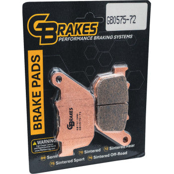 GBRAKES Brake Pad - HH Sintered GB0575-72