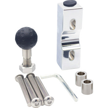 RIDEPOWER Metal Phone Mount - Large - Perch Mount - Chrome  RPMTLMOUNTLGCR
