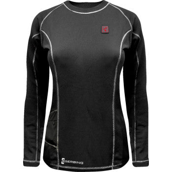 GERBING HEATED CLOTHING Women's 7V Heated Base Layer Shirt - L GERBLS7VWBLKL
