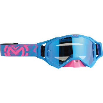 MOOSE OFFROAD XCR Goggle - Blue/Pink - Blue Mirror Lens 2601-3163