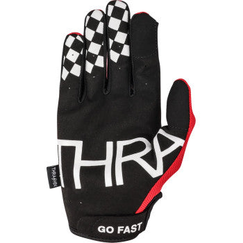 THRASHIN SUPPLY CO. Go Fast Stealth Gloves - Red - 2XL SV1-18-12