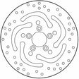 MOTO-MASTER Brake Rotor - Rear - Halo 110865-PU