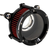 TRASK 68 mm Assault Charge Air Cleaner - Gloss Black - Gen 2 M8 TM-1025GBK