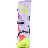 ALPINESTARS Tech 10 Supervented Boots - Purple/Fluorescent Yellow/Diva Pink - US 12 / EU 47 2010520-3150-12