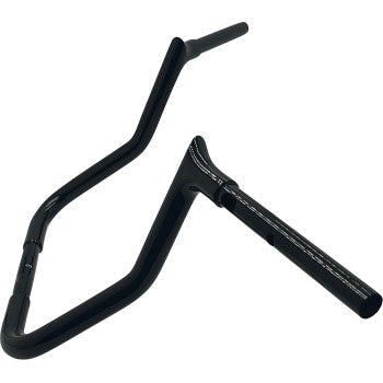 FAT BAGGERS INC. 1-1/4" EZ Install Pointed Top Handlebar - Reduced Reach - 13" - Black 945013-B