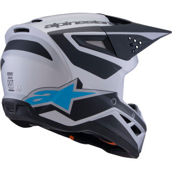 ALPINESTARS SM3 Helmet - Heat - Matte Silver/Blue/Black - XS 8301026-1949-XS