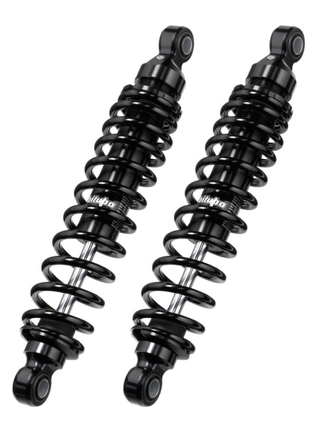 Bitubo WMB0 Twinshocks Adjustable: Spring Preload, Length 286mm, Dark Edition